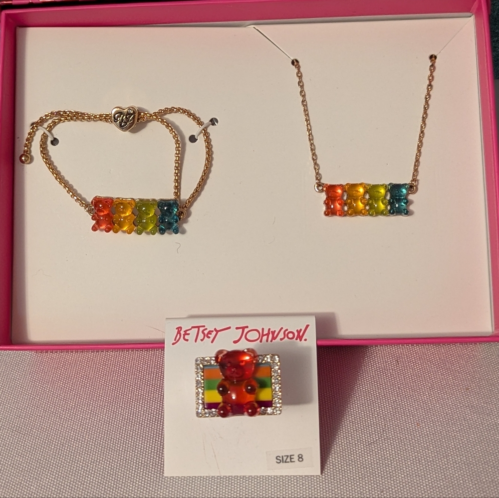 Betsey Johnson Multicolor Jewelry Trio